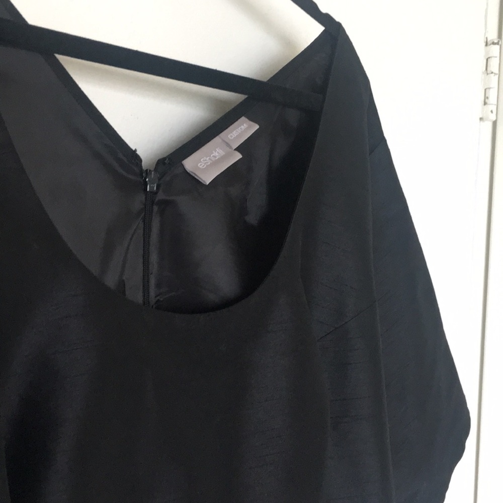 Eshakti High-low Asymmetric Wrap Dupioni Dress